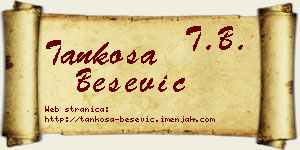 Tankosa Bešević vizit kartica